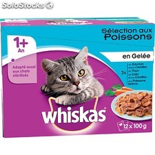 Whiskas 4 Meat Jelly Bag 12x100g